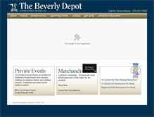 Tablet Screenshot of beverlydepot.com